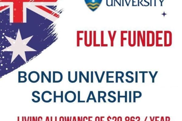 The advertisement of Bond University Scholarship