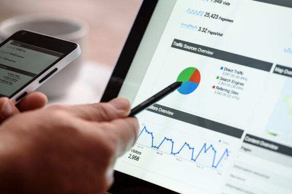 A visual guide illustrating steps to utilize Google Analytics for enhancing business performance and decision-making.