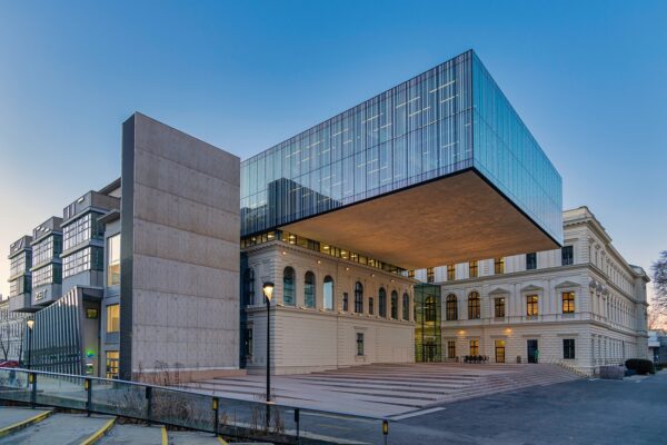 The building of a university library